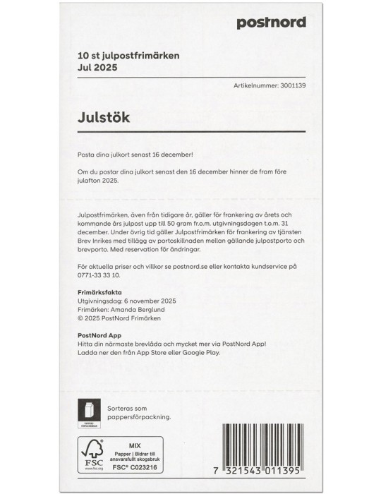 n° C3610 - Timbre SUEDE Carnets