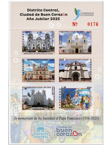 n° 366/371 - Timbre HONDURAS Poste