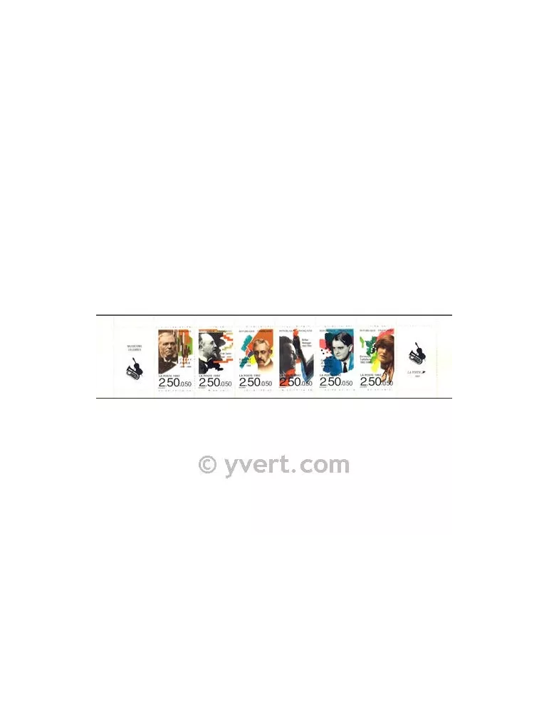 n° BC2753 - Timbre France Carnet Personnages célèbres