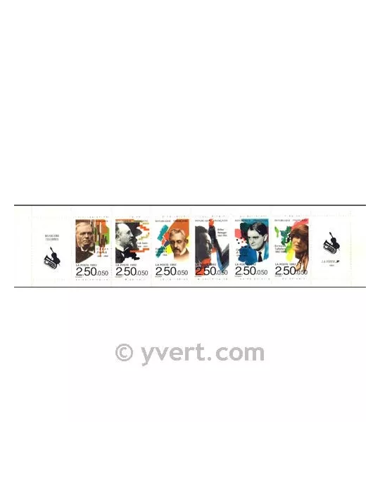 n° BC2753 - Timbre France Carnet Personnages célèbres