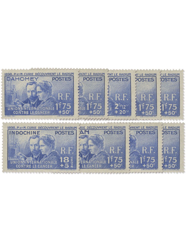 COLONIES : Grandes Series Coloniales (Pierre et Marie Curie)