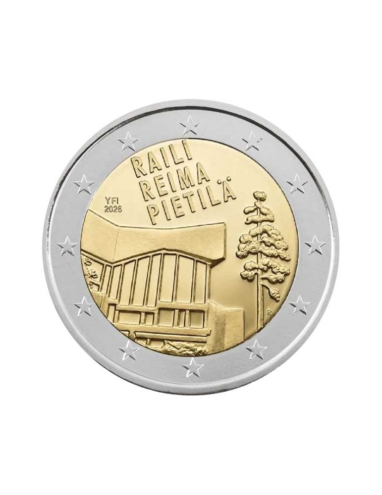 BU : 2 EURO COMMEMORATIVE 2026 COINCARD : FINLANDE - Raili et Reima Pietila (Version anglaise)