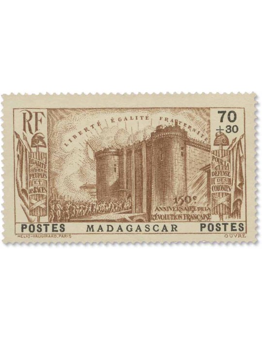 n° 210/213* - Timbre MADAGASCAR Poste