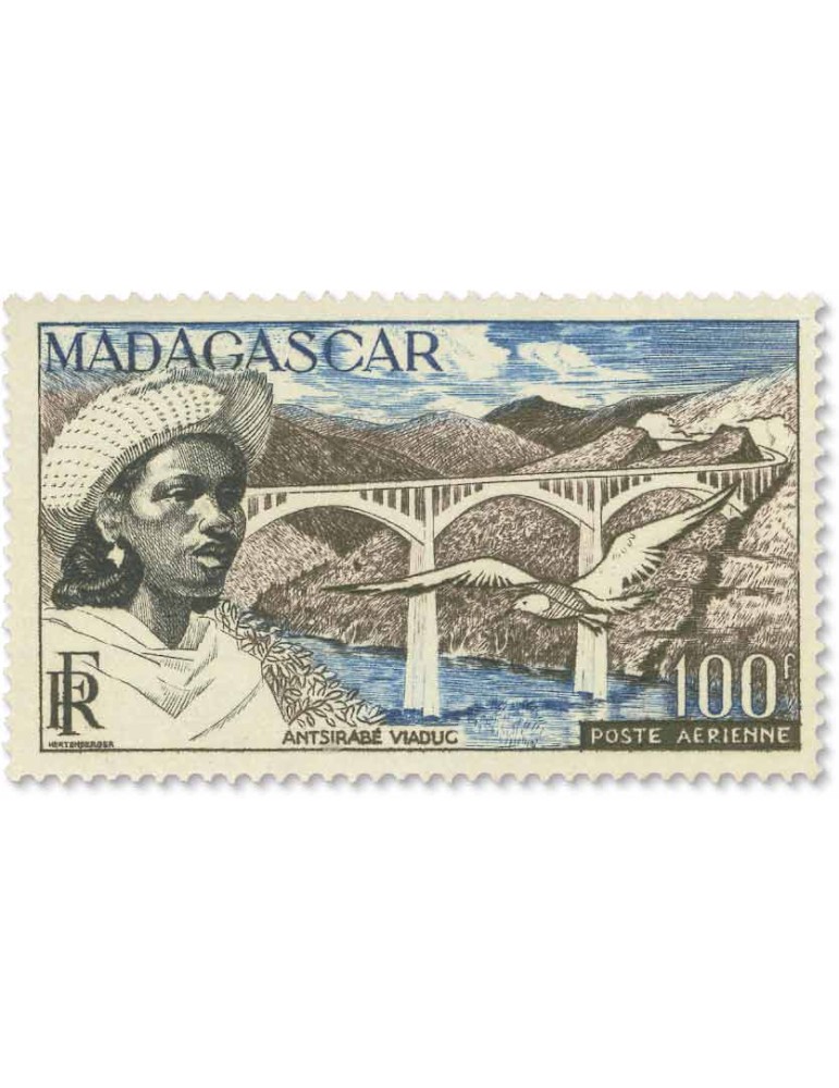 n° 75/77** - Timbre MADAGASCAR Poste Aerienne
