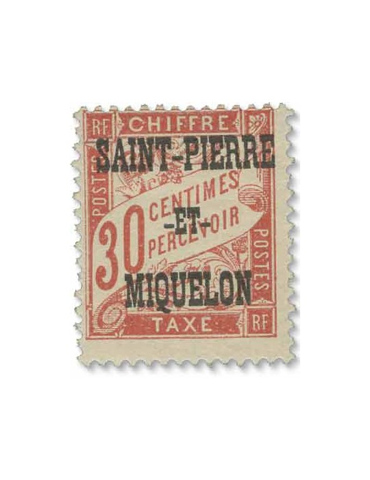 n° 10/20* - Timbre SAINT-PIERRE ET MIQUELON Taxe