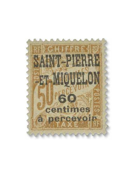 n° 10/20* - Timbre SAINT-PIERRE ET MIQUELON Taxe