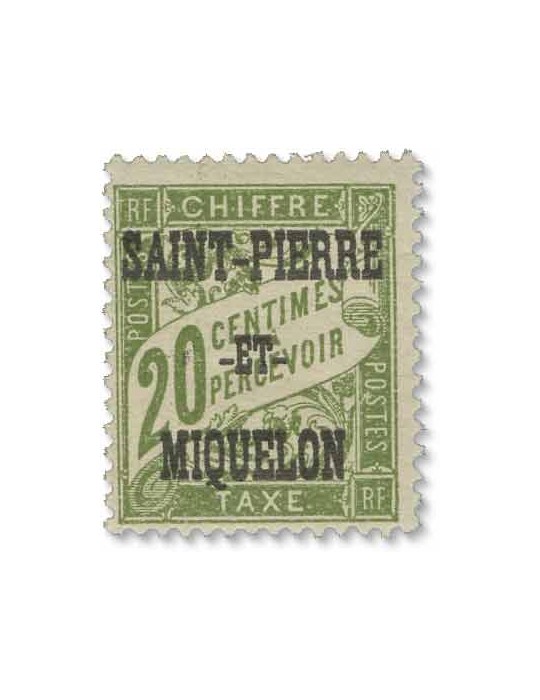 n° 10/20* - Timbre SAINT-PIERRE ET MIQUELON Taxe