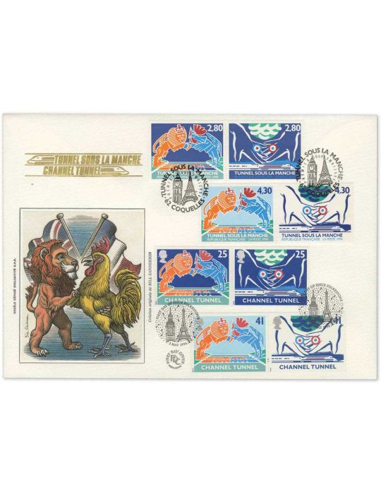 France: 10 enveloppes 1er jour (Grand format)