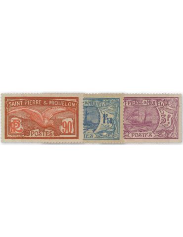 n° 129/131 - Timbre SAINT-PIERRE ET MIQUELON Poste