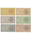 n° 1/6**/(*)/obl. - Timbre FRANCE Fiscaux