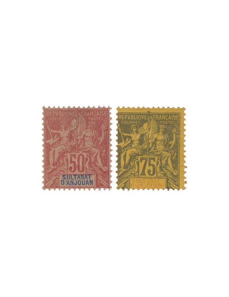 n° 11/12* - Timbre ANJOUAN Poste