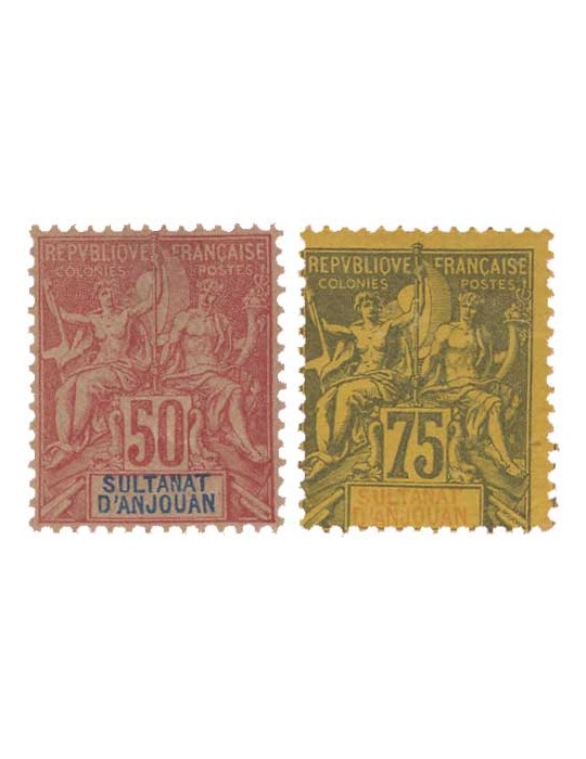 n° 11/12* - Timbre ANJOUAN Poste