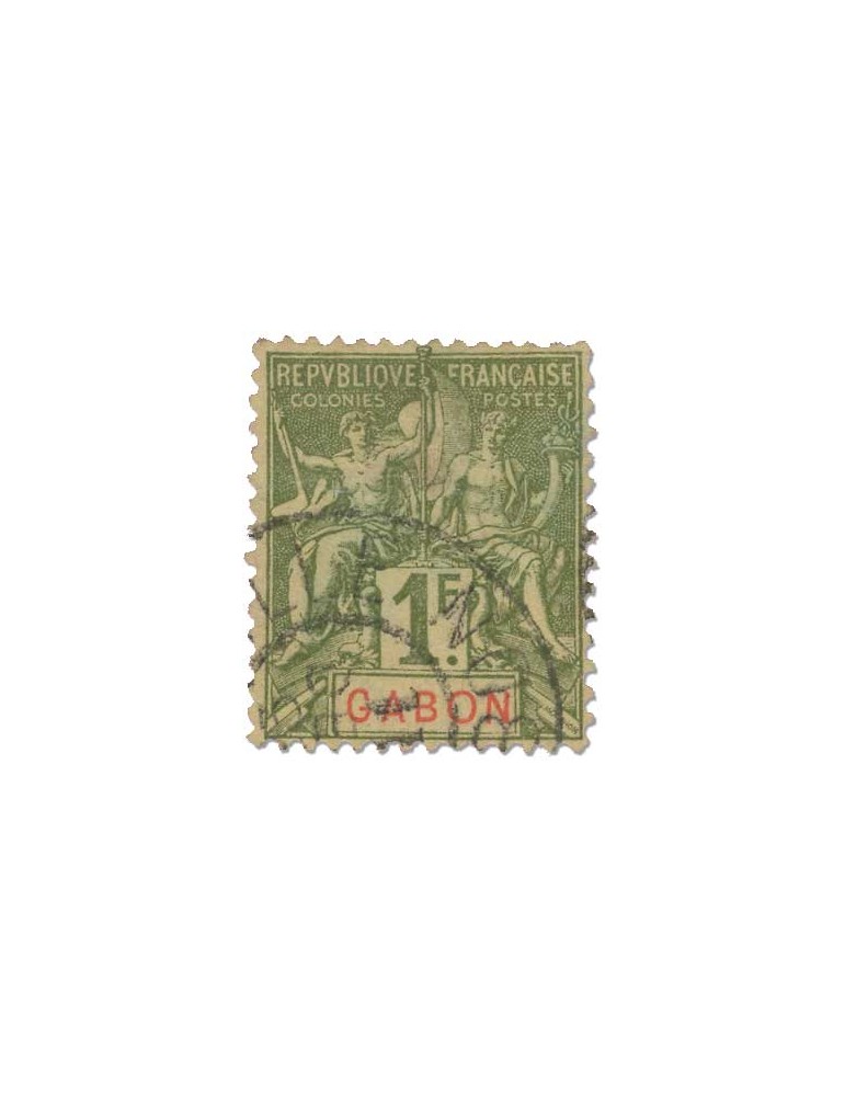 n° 30 obl. - Timbre GABON Poste