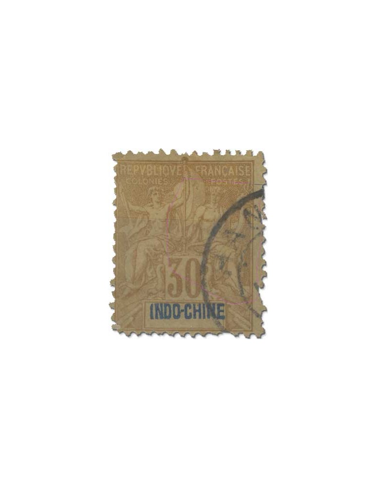 n° 3/16*/obl. - Timbre INDOCHINE Poste