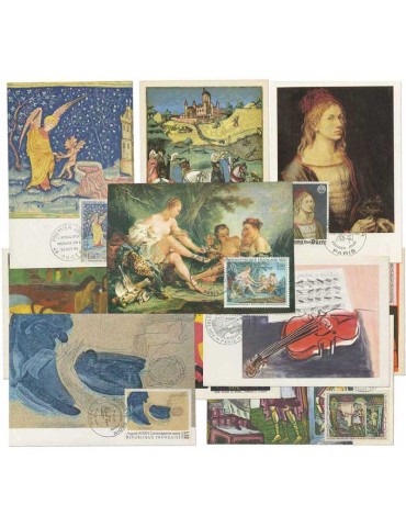 France : 75 Cartes Maximum "Tableaux"