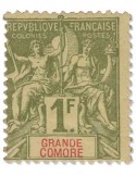 n° 13* - Timbre GRANDE COMORES Poste