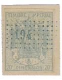 n° 6 obl. - Timbre FRANCE Fiscaux (Dimension )