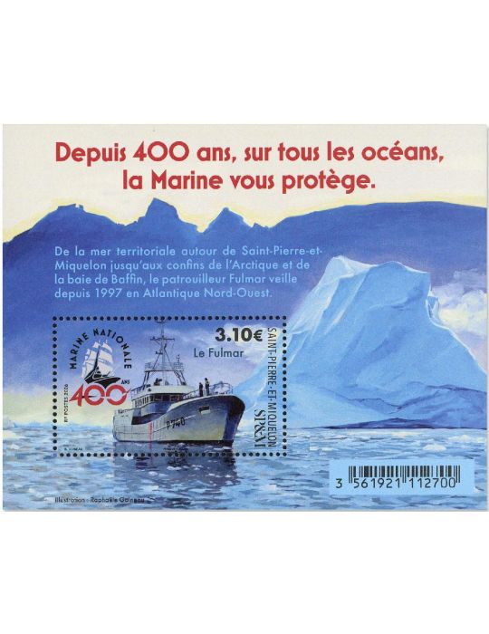 SPM : BLOC 400 ANS DE LA MARINE NATIONALE - 12_26_112°