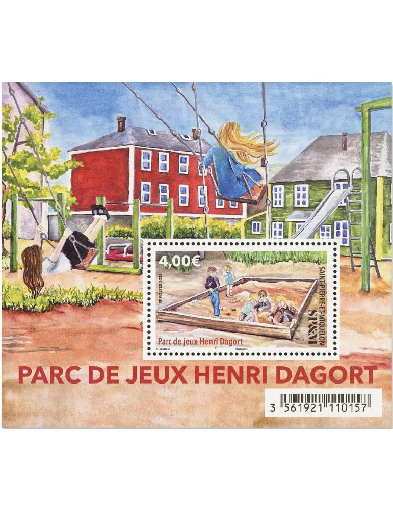 n° F1382 - Timbre Saint-Pierre et Miquelon Poste - PARC DE JEUX HENRI DAGORT (12_26_111)
