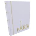 PERFECTA : Classeur fixe pour timbres Souvenir de Paris (Petit modèle-Pages Noires-16p.) Lot de 3
