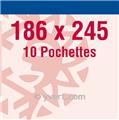 Pochettes double soudure - Lxh:186x245mm (Fond transparent)
