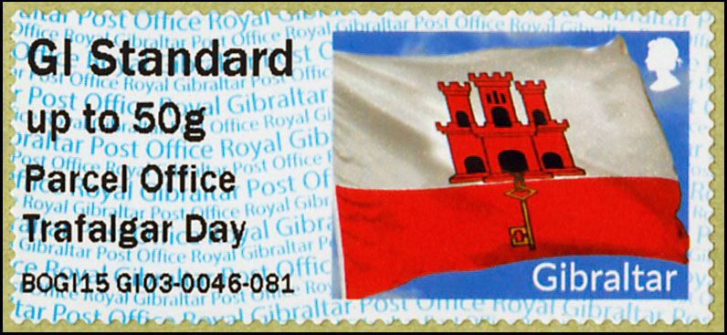 n° 10 - Timbre GIBRALTAR Timbres de distributeurs n° 10 - Timbre GIBRALTAR Timbres de distributeurs