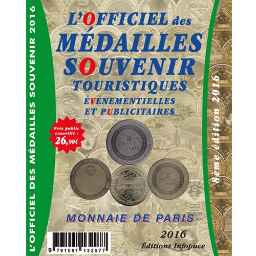 OFFICIEL DES MEDAILLES-SOUVENIR EVM MONNAIE DE PARIS 2016 OFFICIEL DES MEDAILLES-SOUVENIR EVM MONNAIE DE PARIS 2016