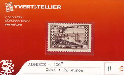 ALGERIE - n° 100 * ALGERIE - n° 100 *