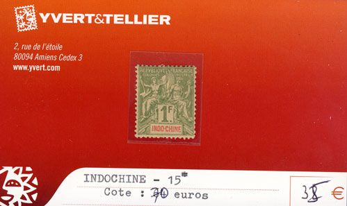 INDOCHINE - n° 15* INDOCHINE - n° 15*
