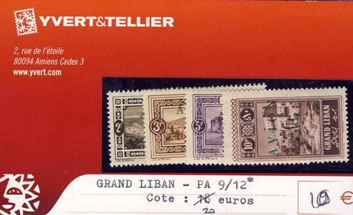 GRAND LIBAN - PA n° 9/12* GRAND LIBAN - PA n° 9/12*