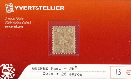 GUINEE - n° 26* GUINEE - n° 26*