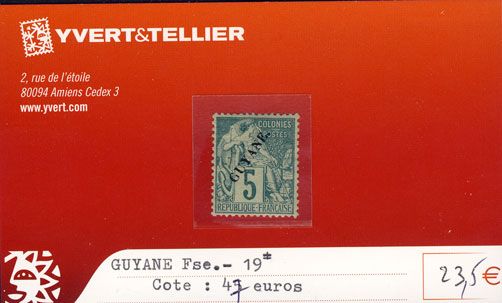 GUYANE - n° 19* GUYANE - n° 19*