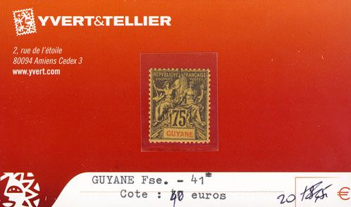 GUYANE - n° 41* GUYANE - n° 41*