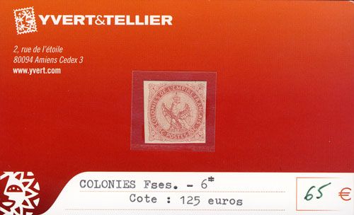 COLONIES FRANCAISES - n° 6* COLONIES FRANCAISES - n° 6*