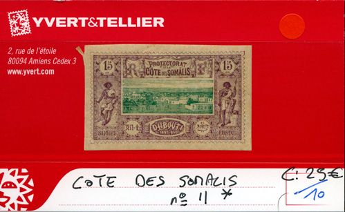 COTE DES SOMALIS - n° 11* COTE DES SOMALIS - n° 11*