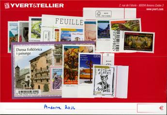 nr. 748/762 -  Stamp Andorra Year set (2014)