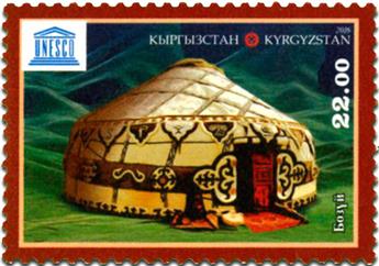 n° 723 - Timbre KIRGHIZISTAN (Poste Kirghize) Poste
