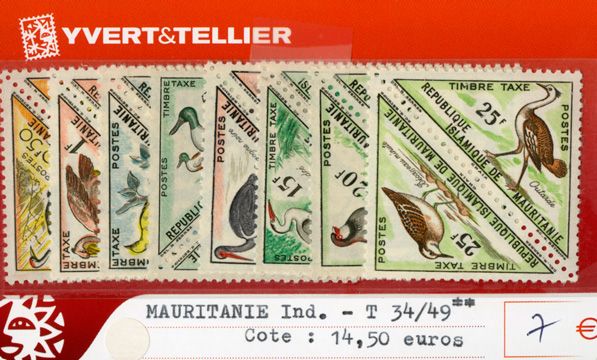 MAURITANIE IND. T - n°34/49** MAURITANIE IND. T - n°34/49**