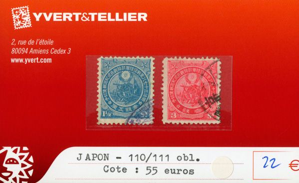 JAPON - n°110/111 obl. JAPON - n°110/111 obl.