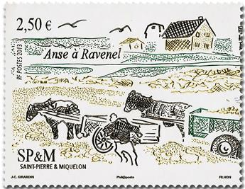 n.o 1093/1094 - Sello San Pedro y Miquelón Correos Poste