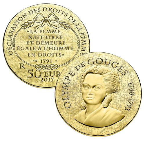 50 EUROS OR - FRANCE - OLYMPE DE GOUGES 50 EUROS OR - FRANCE - OLYMPE DE GOUGES