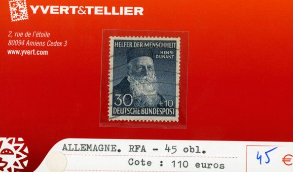 ALLEMAGNE FEDERALE - n°45 obl. ALLEMAGNE FEDERALE - n°45 obl.