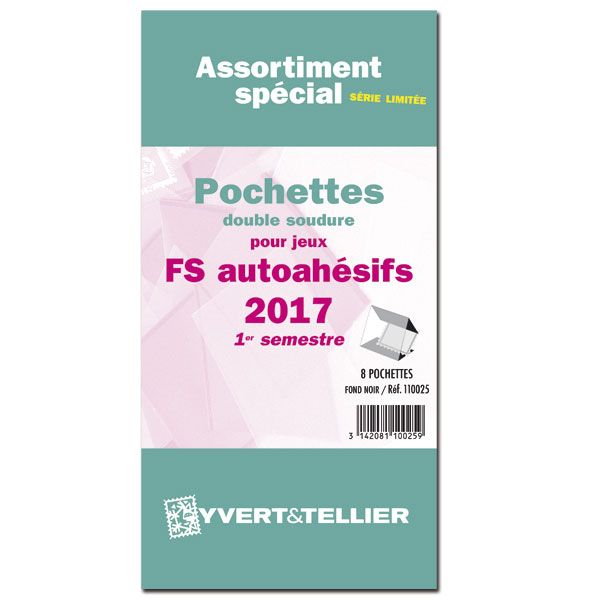 Assortiment de pochettes (double soudure) : 2017-1e sem. (Jeux Autoadhésifs) Assortiment de pochettes (double soudure) : 2017-1e sem. (Jeux Autoadhésifs)