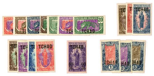 n°1/18* - Timbre TCHAD Poste n°1/18* - Timbre TCHAD Poste