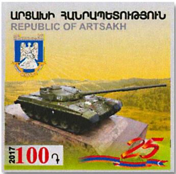 n° 114/115 - Timbre ARMENIE (Haut-Karabakh) Poste