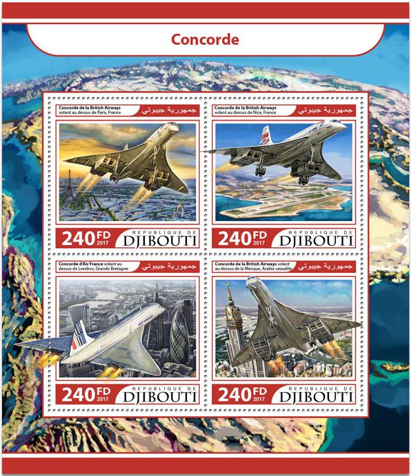 n° 1460/1463 - Timbre DJIBOUTI Poste n° 1460/1463 - Timbre DJIBOUTI Poste