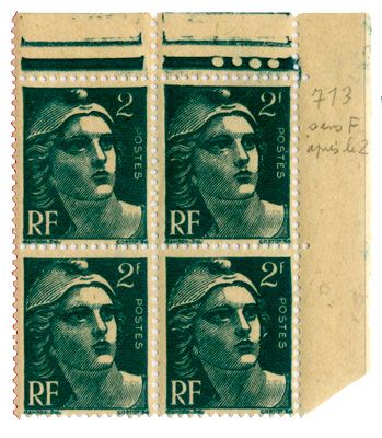 n°713b** - Timbre FRANCE Poste n°713b** - Timbre FRANCE Poste