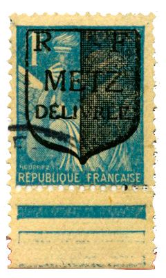 n°6I obl. - Timbre FRANCE Libération (Metz ) n°6I obl. - Timbre FRANCE Libération (Metz )