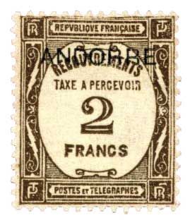 n°14** - Timbre Andorre Taxe n°14** - Timbre Andorre Taxe
