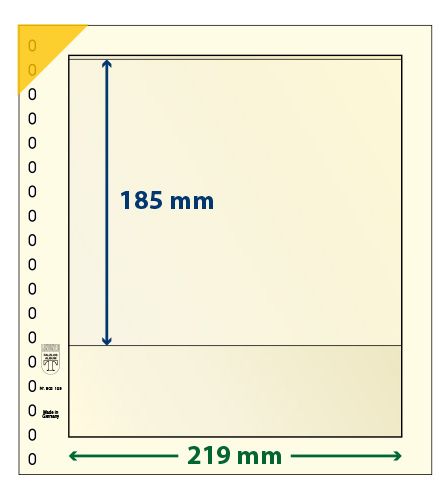 Feuille neutre LINDNER-T : 1 bande-802109P (x10) Feuille neutre LINDNER-T : 1 bande-802109P (x10)